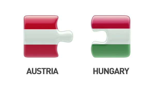 Austria Hungría Puzzle Concepto —  Fotos de Stock