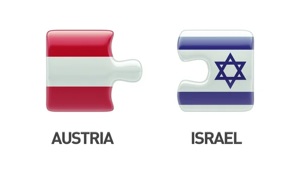 Autriche Israël Puzzle Concept — Photo