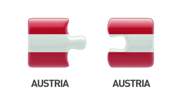 오스트리아 퍼즐 개념 — 스톡 사진