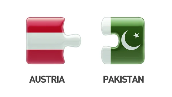 Pakistan Austria  Puzzle Concept — Stock Photo, Image