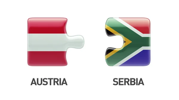 Sudafrica Austria Puzzle Concept — Foto Stock