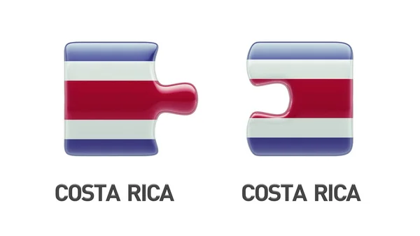 Concetto di puzzle Costa Rica — Foto Stock