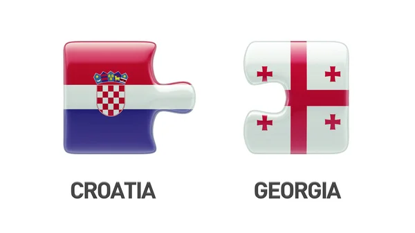 Croatie Puzzle Concept — Photo