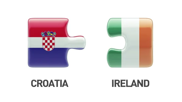 Kroatië puzzel Concept — Stockfoto