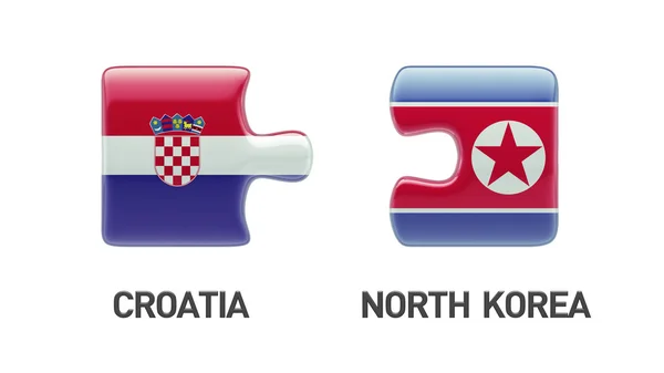 Croatie Puzzle Concept — Photo