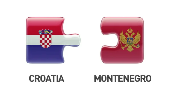 Croacia Puzzle Concepto — Foto de Stock