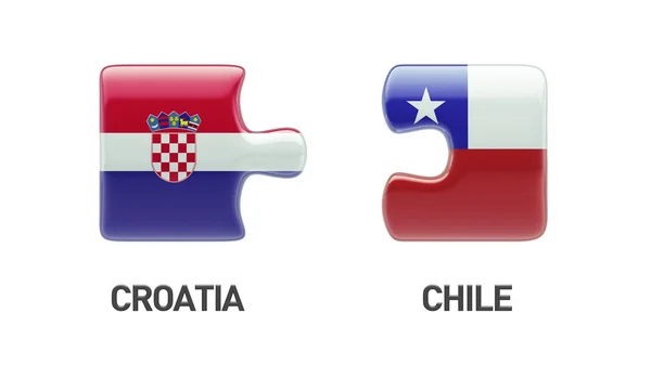 Croacia Puzzle Concepto — Foto de Stock