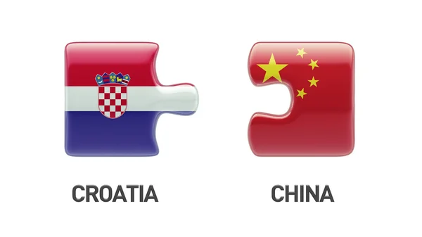 Croatia Puzzle Concept — Stock Photo, Image