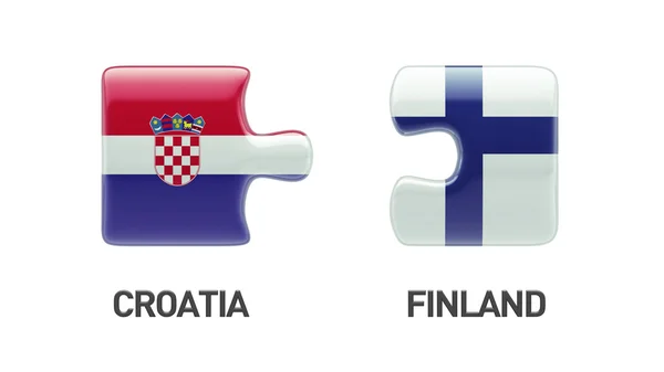 Kroatië puzzel Concept — Stockfoto
