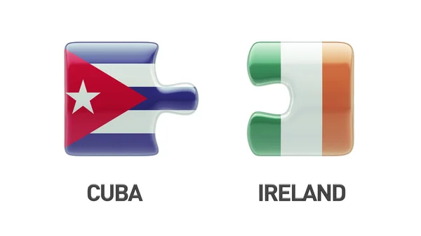 Kuba Irland pussel koncept — Stockfoto