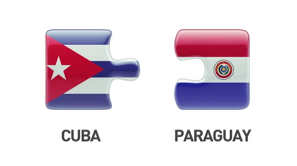 Paraguay Kuba nehézség koncepció — Stock Fotó