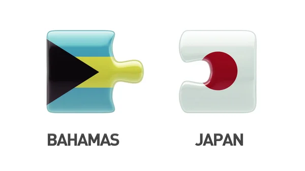 巴哈马群岛日本拼图概念 — 图库照片