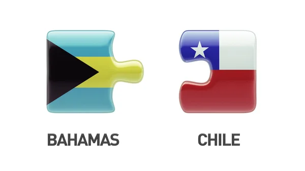 Bahamy Chile logická koncepce — Stock fotografie