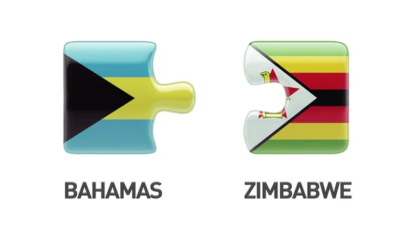 Simbabwe-Bahamas — Stockfoto