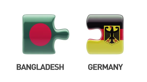 Bangladesh Germany  Puzzle Concept — Stock Photo, Image