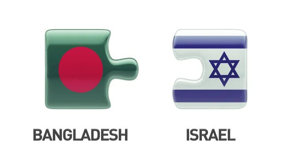 Conceito de quebra-cabeça de Israel de Bangladesh — Fotografia de Stock