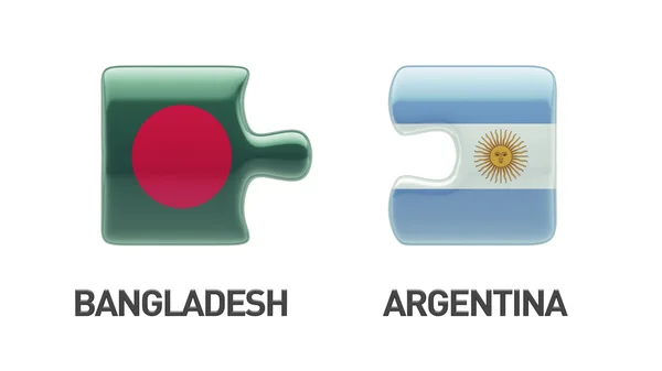 Bangladesz Argentyna logiczne pojęcia — Zdjęcie stockowe