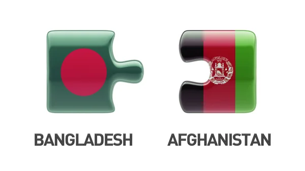 Afghanistan Bangladesh puzzel Concept — Stockfoto