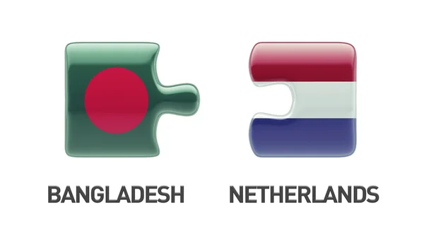 Conceito de quebra-cabeça do Bangladesh Holanda — Fotografia de Stock