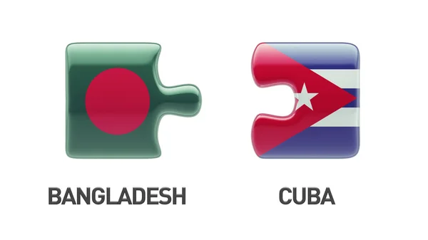 Bangladesh Cuba puzzel Concept — Stockfoto