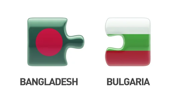 Bulgarie Bangladesh Puzzle Concept — Photo