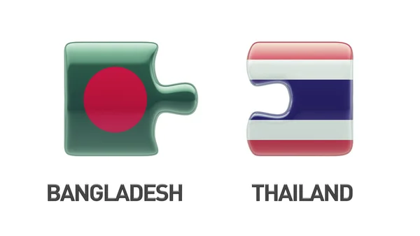 Tailândia Bangladesh Puzzle Concept — Fotografia de Stock