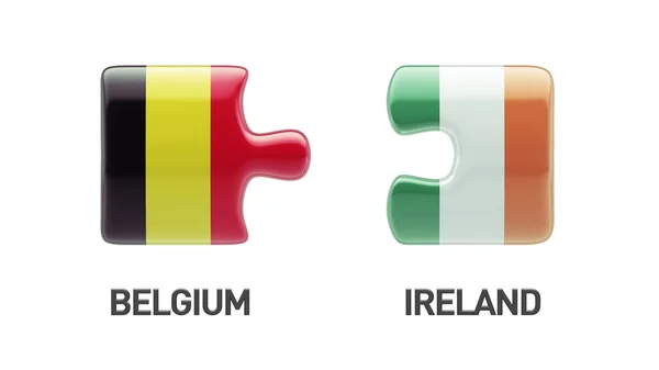 Belgien Irland Puzzle-Konzept — Stockfoto