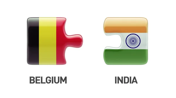 Бельгия - Индия — стоковое фото