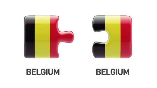 Belgio Concetto di puzzle — Foto Stock