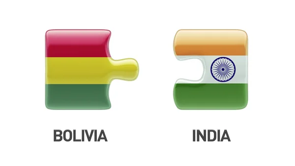 Bolivya Hindistan bulmaca kavramı — Stok fotoğraf