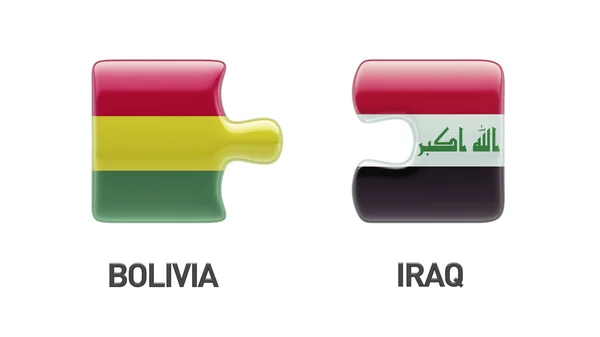 Boliwia Iraku logiczne pojęcia — Zdjęcie stockowe