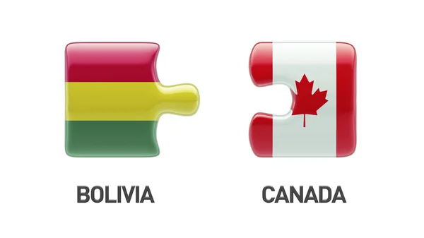 Bolivien Kanada Puzzle-Konzept — Stockfoto
