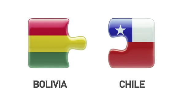 Bolivia Cile Puzzle Concept — Foto Stock