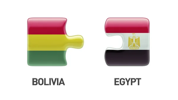 Bolivia Egypte puzzel Concept — Stockfoto