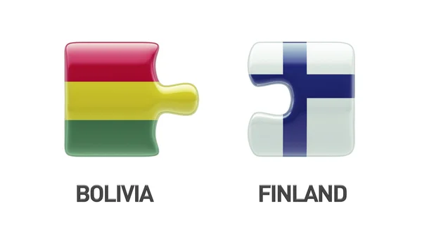 Bolivia Finland pussel koncept — Stockfoto
