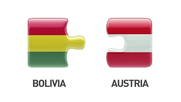 Bolivia Austria  Puzzle Concept — Stock Photo, Image