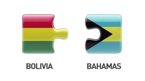 Bolivia Bahama's puzzel Concept — Stockfoto