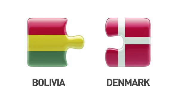 Bolivia Denmark  Puzzle Concept — Stock Photo, Image