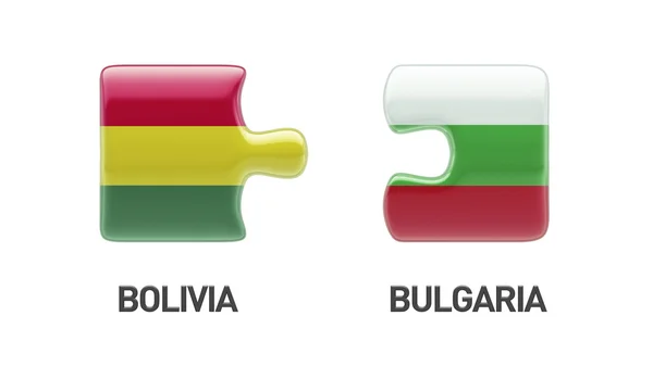 Bulgaristan Bolivya bulmaca kavramı — Stok fotoğraf