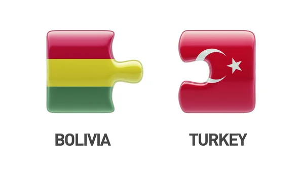 Turquía Bolivia Puzzle Concepto —  Fotos de Stock