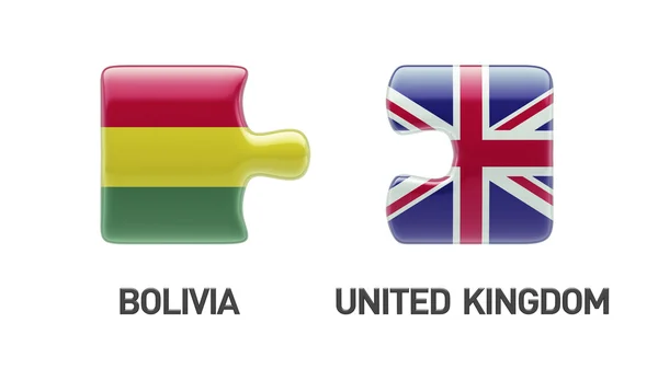 Royaume-Uni Bolivie Puzzle Concept — Photo