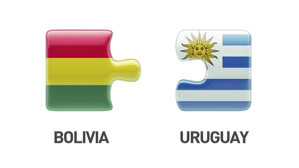 Uruguay Bolivia puzzel Concept — Stockfoto