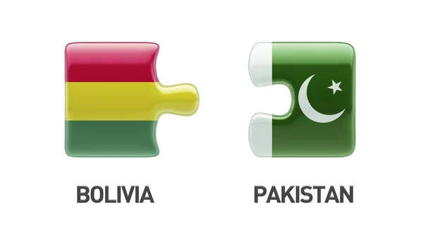 Pakistan Bolivia  Puzzle Concept — Stock Photo, Image
