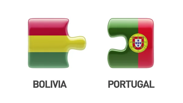Portugal Bolivia  Puzzle Concept — Stock Photo, Image