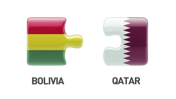 Qatar Bolivia Puzzle Concepto —  Fotos de Stock