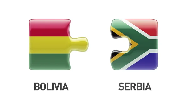 South Africa Bolivia  Puzzle Concept — Stock Photo, Image