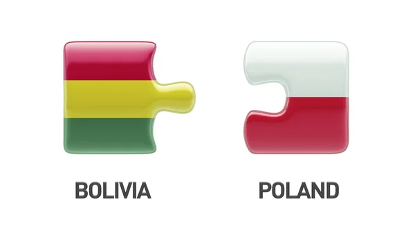 Polsko Bolívie logická koncepce — Stock fotografie