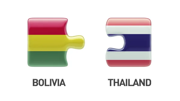 Tailandia Bolivia Puzzle Concepto —  Fotos de Stock