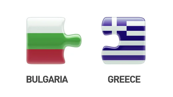 Bulgaria Kreikka Puzzle Concept — kuvapankkivalokuva
