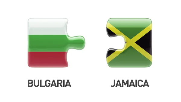 Bulgaria Jamaica  Puzzle Concept — Stock Photo, Image